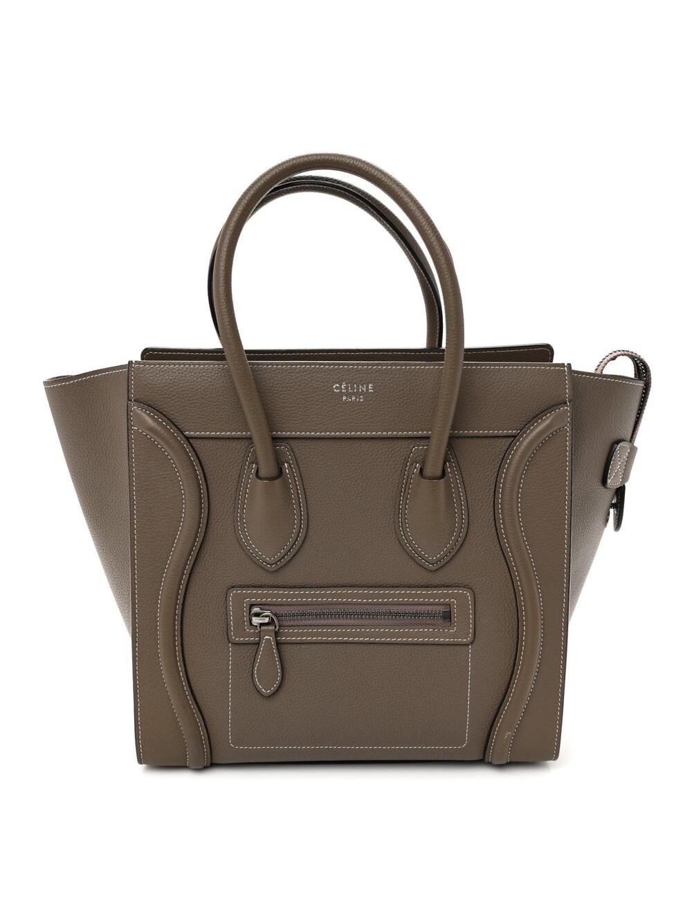 Celine Drummed Calfskin Micro Luggage #362140C13B